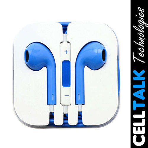 iPhone 5 Earphones Earpods iPhone Samsung Blackberry Compatible BLUE